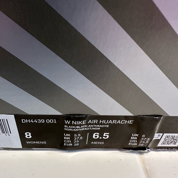 New in Box 🔖 Wms Nike Air Huarache in Black-Anthracite - Picture 7 of 10